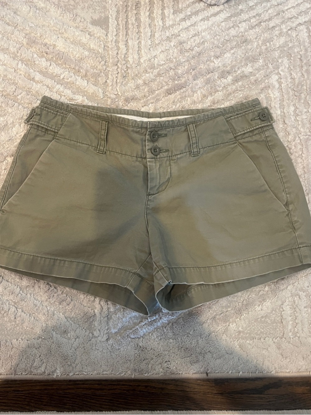 Casual Olive Green Women's Shorts - Classic Favorite Chino Style